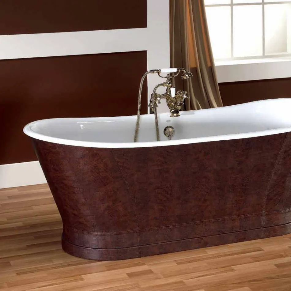 Vaskë prej gize prej lëkure të jashtme Elsie Viadurini