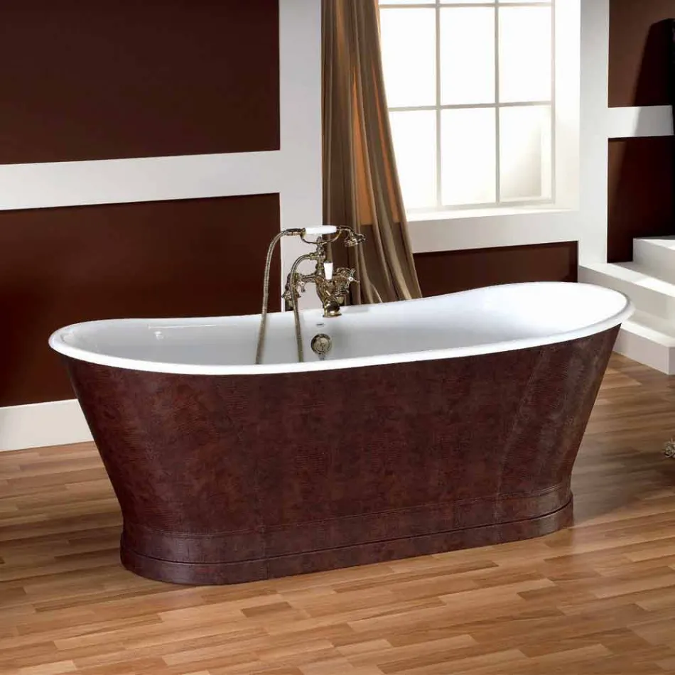 Vaskë prej gize prej lëkure të jashtme Elsie Viadurini