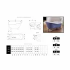 banjë projektuesi në gize me këmbë të dekoruara Carrie Viadurini