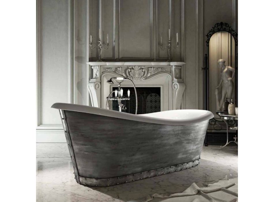 Vaskë me rrëshirë pa stil të projektimit modern të bërë në Itali, Furtei Viadurini