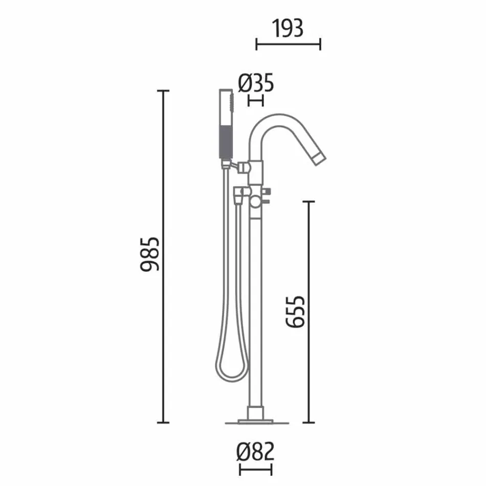 Vaskë pa këmbë, Dizajn sipërfaqe e ngurtë me shkëlqim / Mat - Veil Viadurini