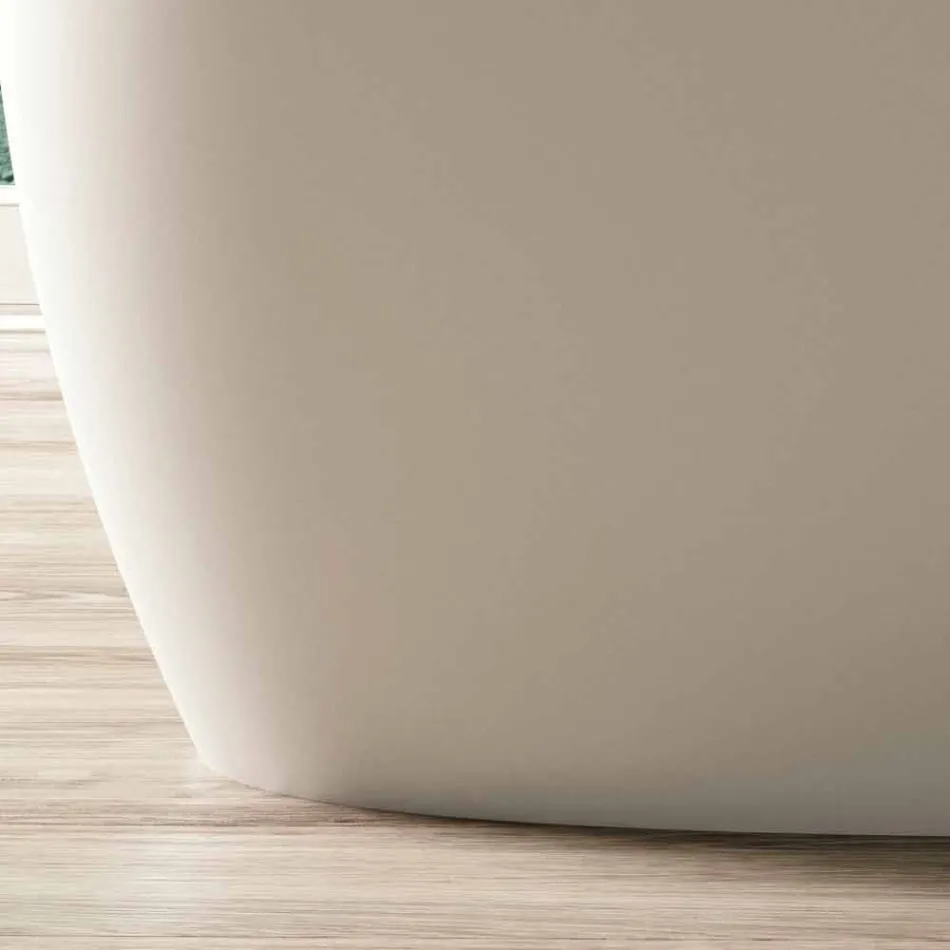 Vaskë pa këmbë, Dizajn sipërfaqe e ngurtë me shkëlqim / Mat - Veil Viadurini