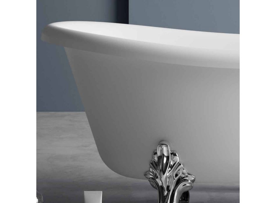 Vaskë me këmbë falas, Dizajn Victorian në sipërfaqe të ngurtë - Shi Viadurini