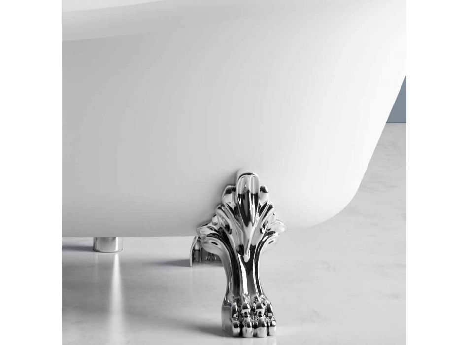 Vaskë me këmbë falas, Dizajn Victorian në sipërfaqe të ngurtë - Shi Viadurini