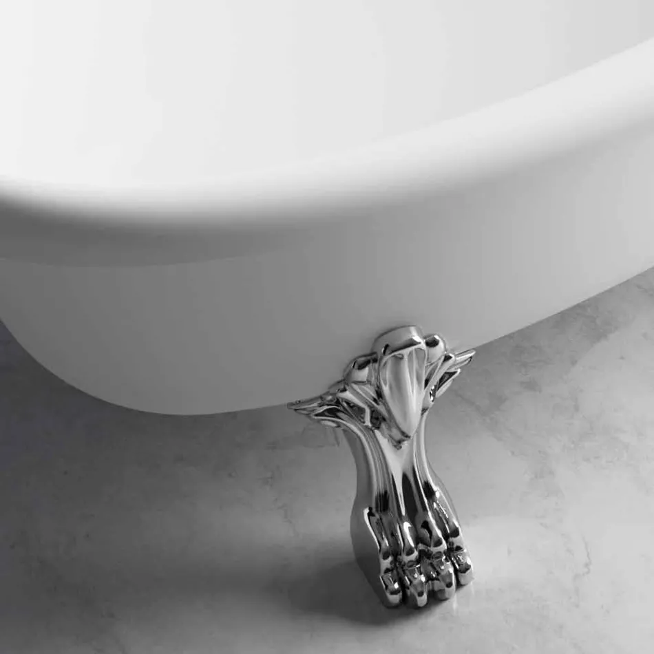 Vaskë me këmbë falas, Dizajn Victorian në sipërfaqe të ngurtë - Shi Viadurini