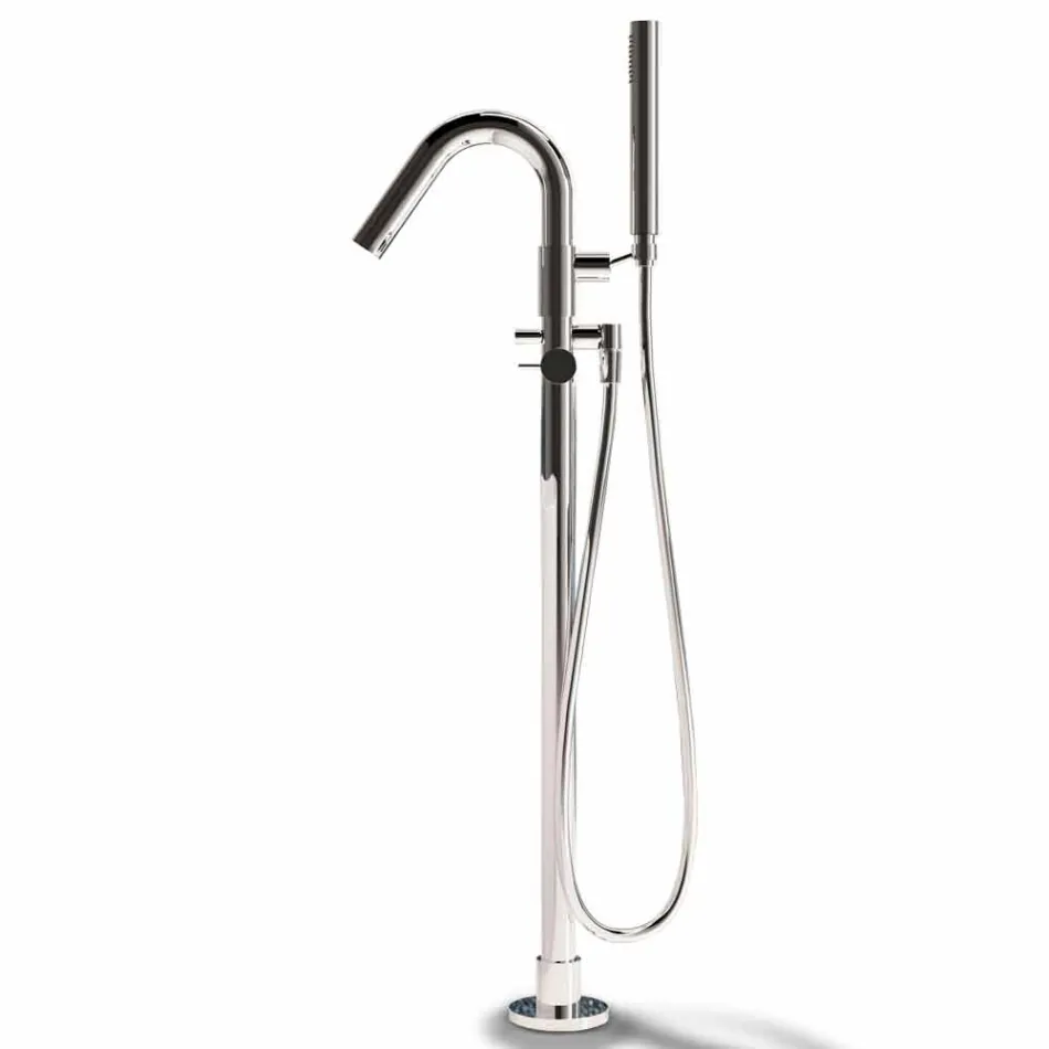 Vaskë me këmbë falas, e prodhuar në Itali, në sipërfaqe të ngurtë - rrjedhë Viadurini