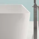 Banjë e pavarur me dizajn modern, Bardhë me shkëlqim ose fytyrë e ndritshme Viadurini