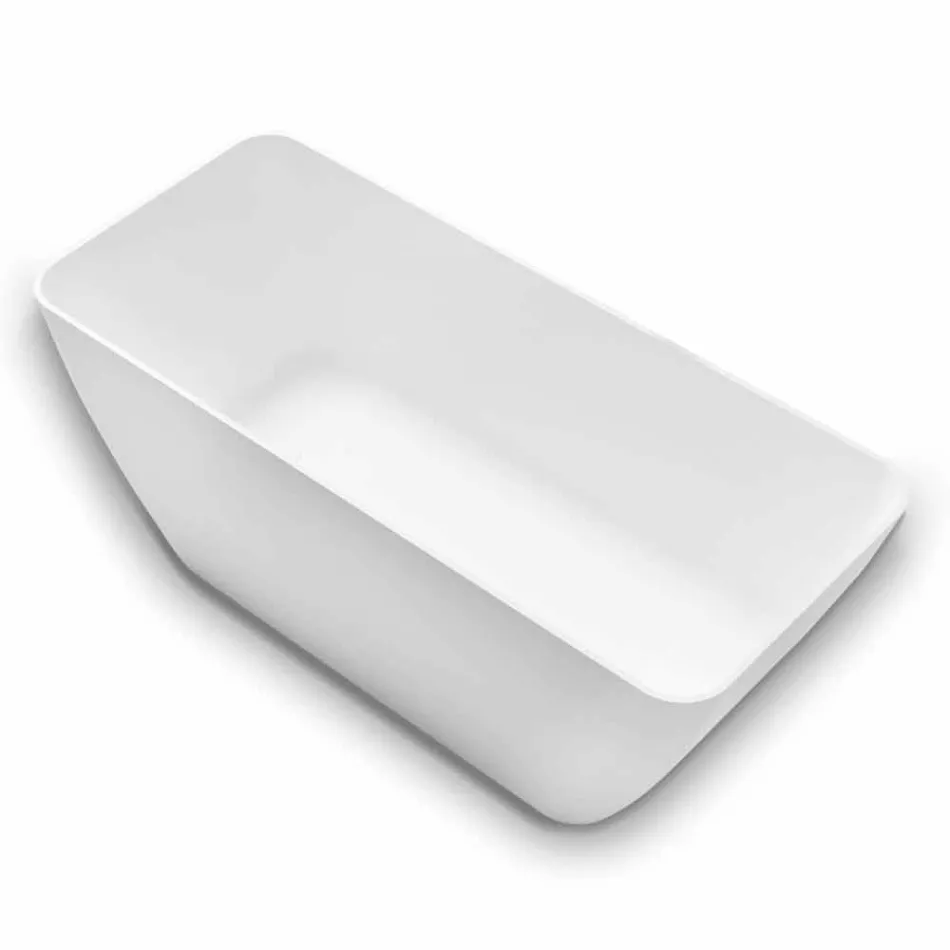 Banjë e pavarur me dizajn modern, Bardhë me shkëlqim ose fytyrë e ndritshme Viadurini