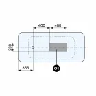 Banjë e pavarur me dizajn modern, Bardhë me shkëlqim ose fytyrë e ndritshme Viadurini