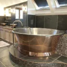 Vaskë bakri e cilësisë së mirë, e veshur me hekur të bardhë Vanessa Viadurini