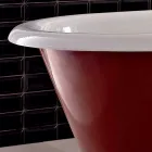 Vaskë e Vjetër Freestanding me Këmbë Gize, Made in Italy - Naike Viadurini