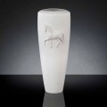 Vazo qeramike e bardhë Carlos, 100% e bërë në Itali, dizajn modern