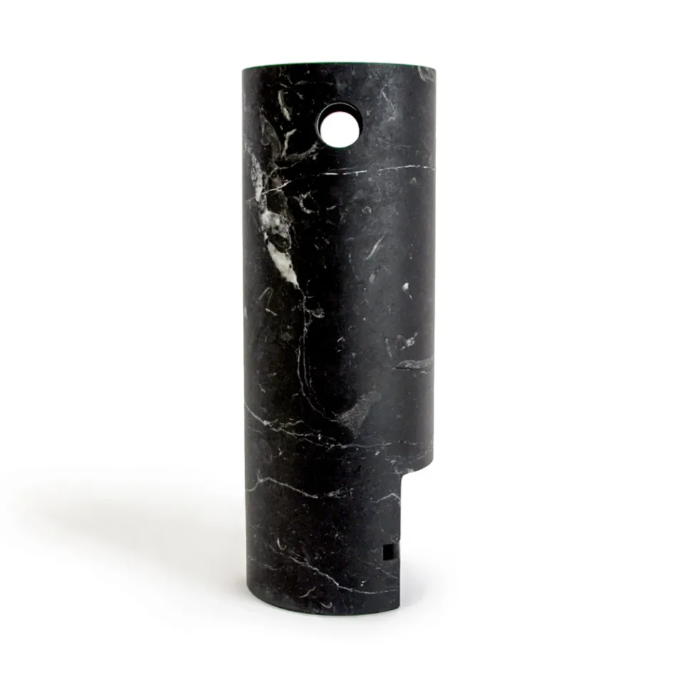 Vazo në formë fytyre në mermer saten Prodhuar në Itali - Asahi Viadurini