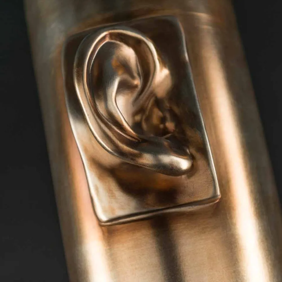 Vazo e gjatë artizanale në qeramikë me ngjyra e prodhuar në Itali - Monte Viadurini