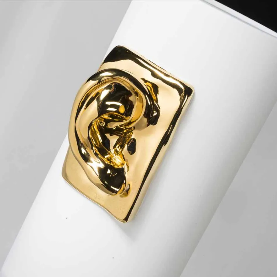 Vazo e gjatë artizanale në qeramikë me ngjyra e prodhuar në Itali - Monte Viadurini