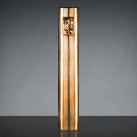 Vazo e gjatë artizanale në qeramikë me ngjyra e prodhuar në Itali - Monte Viadurini