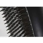 Vazo e mbyllur e gjatë në qeramikë të zezë dhe çelik të zi, prodhuar në Itali - Jesolo Viadurini