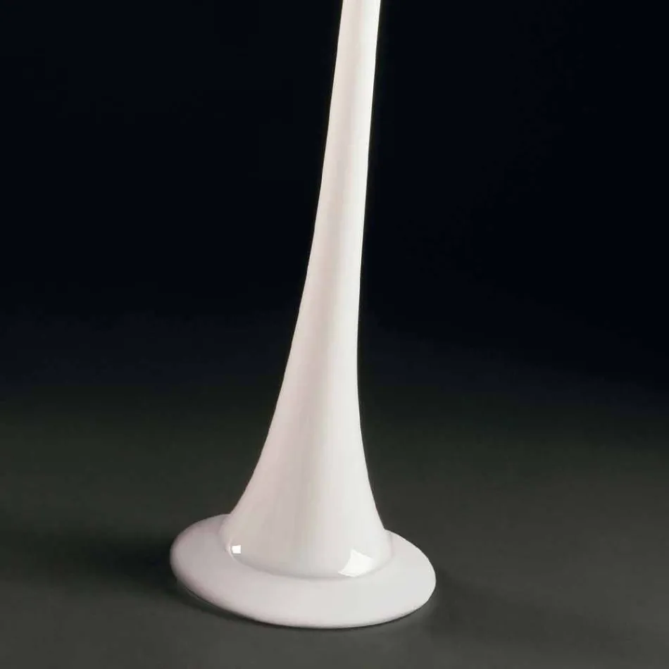 Vazo e mbyllur e gjatë në xham me ngjyra Dizajn modern i prodhuar në Itali - Elviro Viadurini