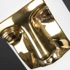 Vazo e Taltë Moderne në Qeramikë të Bardhë me Vendosje me Ngjyrë Prodhuar në Itali - Lexi Viadurini