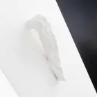 Vazo e Brendshme e gjatë në Qeramikë të Bardhë të punuar me dorë në Itali - Jacky Viadurini