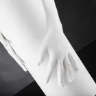 Vazo qeramike e mbyllur e gjatë e punuar me dorë në Itali - Monte Viadurini