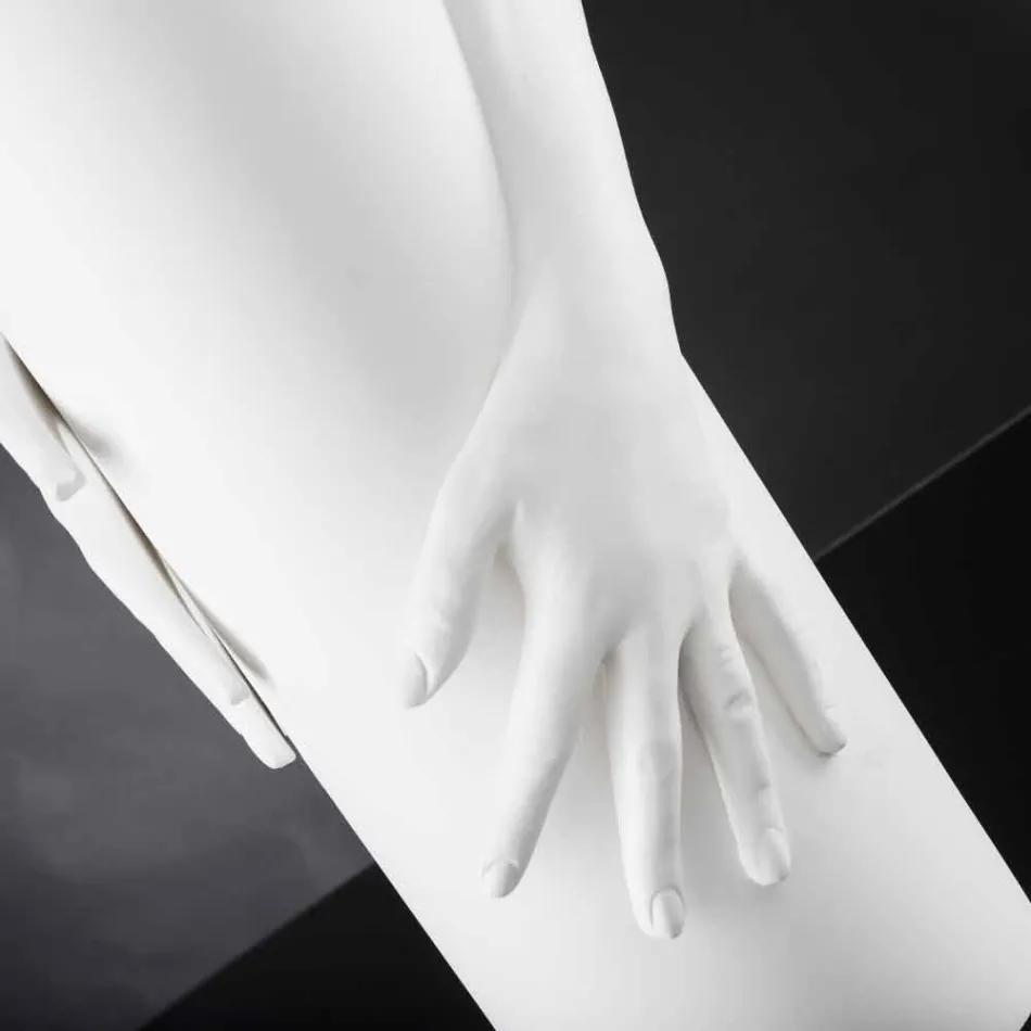 Vazo qeramike e mbyllur e gjatë e punuar me dorë në Itali - Monte Viadurini