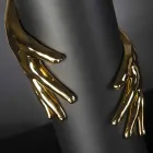 Vazo qeramike e mbyllur e gjatë e punuar me dorë në Itali - Monte Viadurini