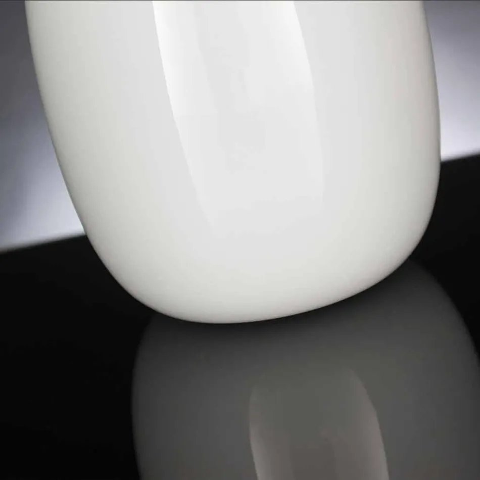 Vazo prej xhami të bardhë ose gri me shkëlqim të bërë në Itali - Malindi Viadurini