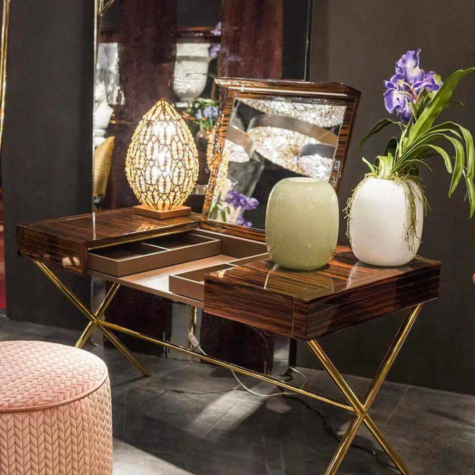 Vazo prej xhami të bardhë ose gri me shkëlqim të bërë në Itali - Malindi Viadurini