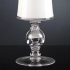 Vazo artizanale në xham të bardhë ose flori 24k prodhuar në Itali - Canberra Viadurini