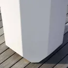 Vazo të Bardhë të Brendshme ose të Jashtme në Plastikë me 3 Madhësi - Gem nga Myyour Viadurini