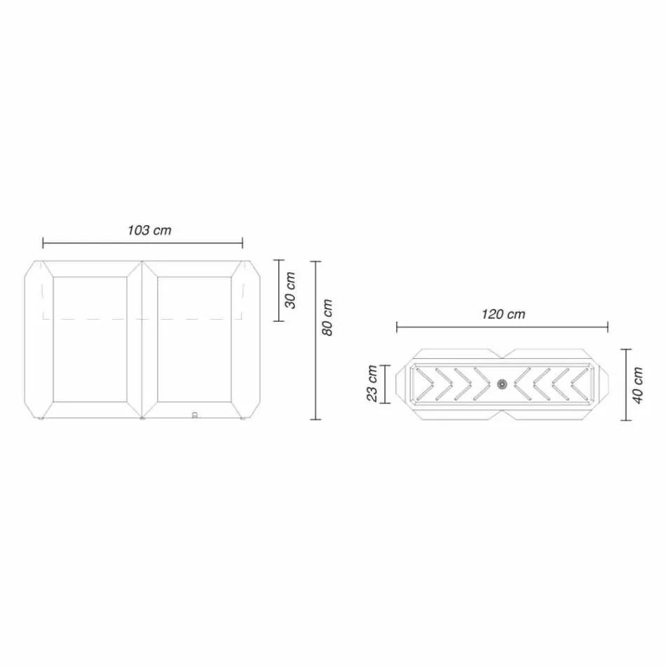 Vazo të Bardhë të Brendshme ose të Jashtme në Plastikë me 3 Madhësi - Gem nga Myyour Viadurini