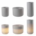 Vazo me ndriçim të kopshtit ose dizajn modern me ngjyra të dhomës së ndenjes - Cilindrostar Viadurini