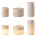 Vazo me ndriçim të kopshtit ose dizajn modern me ngjyra të dhomës së ndenjes - Cilindrostar Viadurini