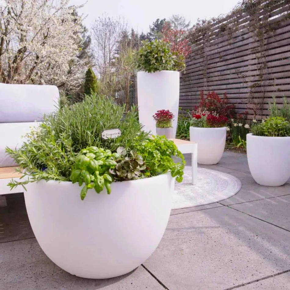 Vazo me Ndriçim Led ose Diellor Dizajn Modern i Madhësive të Ndryshme - Svasostar Viadurini