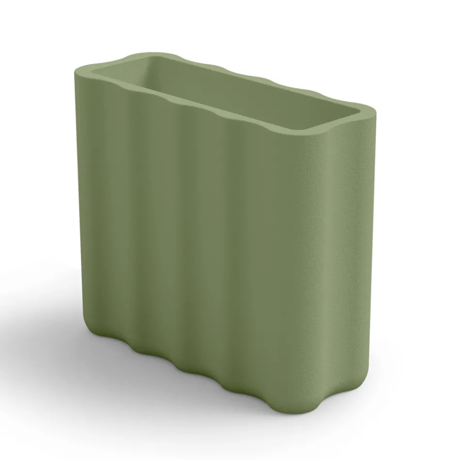 Vazo e jashtme me polietileni me ngjyra 2 Madhësi Prodhuar në Itali - Barbia Viadurini