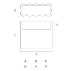 Vazo e jashtme me polietileni me ngjyra 2 Madhësi Prodhuar në Itali - Barbia Viadurini