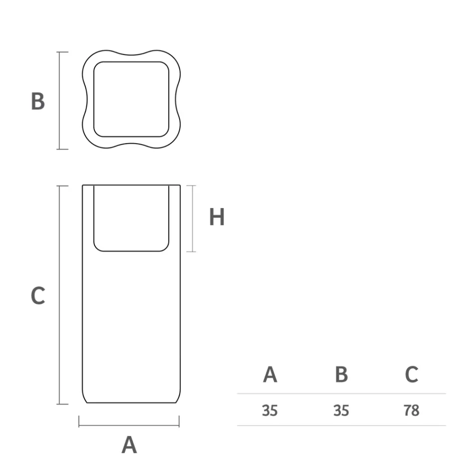Vazo e jashtme me polietileni me ngjyra 2 Madhësi Prodhuar në Itali - Barbia Viadurini