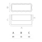 Vazo e jashtme me polietileni me ngjyra Prodhuar në Itali - E çrregullt Viadurini
