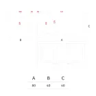 Vazo polietileni me ngjyra drejtkëndëshe për natyrë e prodhuar në Itali - gri Viadurini