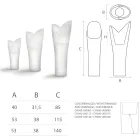 Vazo ndritëse e jashtme në polietileni të bardhë Prodhuar në Itali - Galileo Viadurini