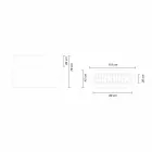 Vazo e Brendshme ose e Jashtme, Mbjellëse Plastike 3 Dimensionet - Pandora nga Myyour Viadurini