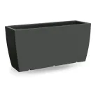 Vazo e jashtme drejtkëndore në polietileni Prodhuar në Itali - Albarone Viadurini