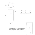 Tenxhere e ndritshme e kopshtit në polietileni të bardhë Prodhuar në Itali - Crizia Viadurini