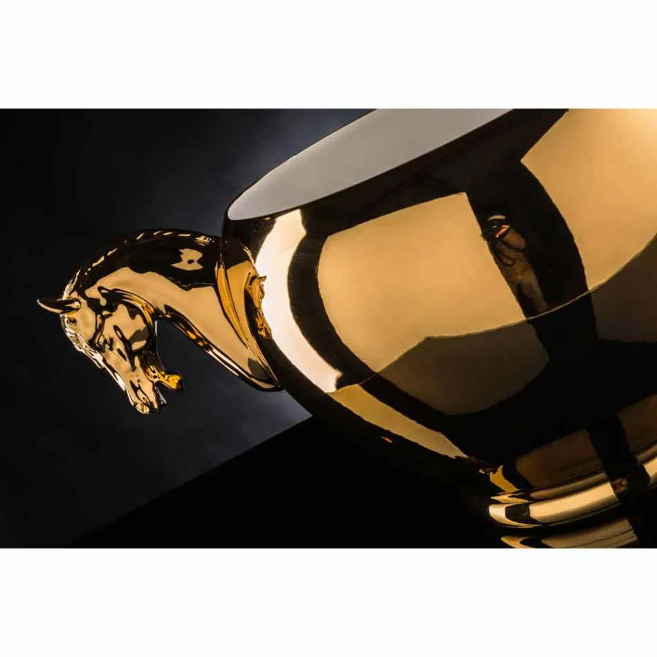 Vazo shtëpie në Qeramikë të Bardhë ose prej ari 24k të punuar me dorë në Itali - Xhaka Viadurini