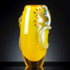 Vazo prej qelqi me njolla me Geckos punuar me dorë në Itali - Geco Viadurini