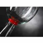 Vazo e Brendshme në Xham Murano me Detaje të Kuqe Prodhuar në Itali - Copernicus Viadurini