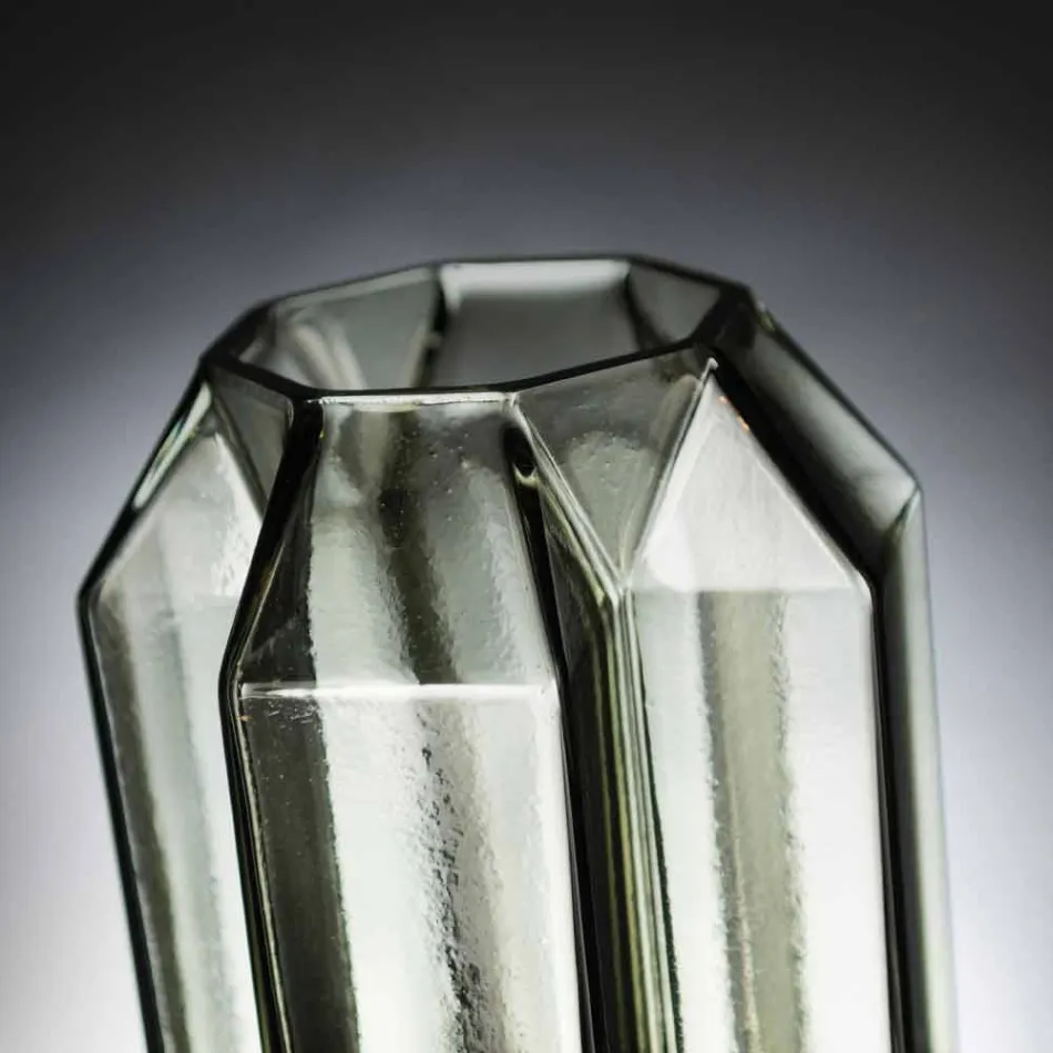 Vazo shtëpie në xham të lëmuar të punuar me dorë në Itali - Tufë Viadurini