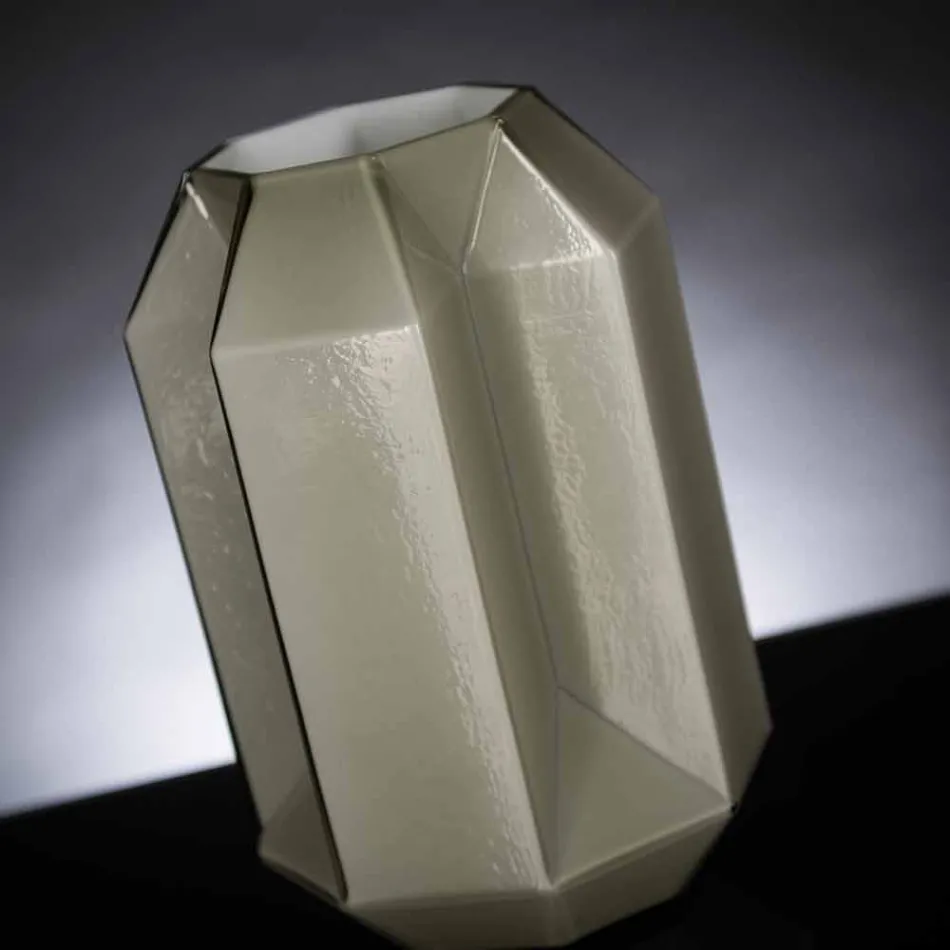 Vazo shtëpie në xham të lëmuar të punuar me dorë në Itali - Tufë Viadurini