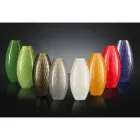 Vazo shtëpie në xham me ngjyra Murano me ngjyra prodhuar në Itali - Asper Viadurini